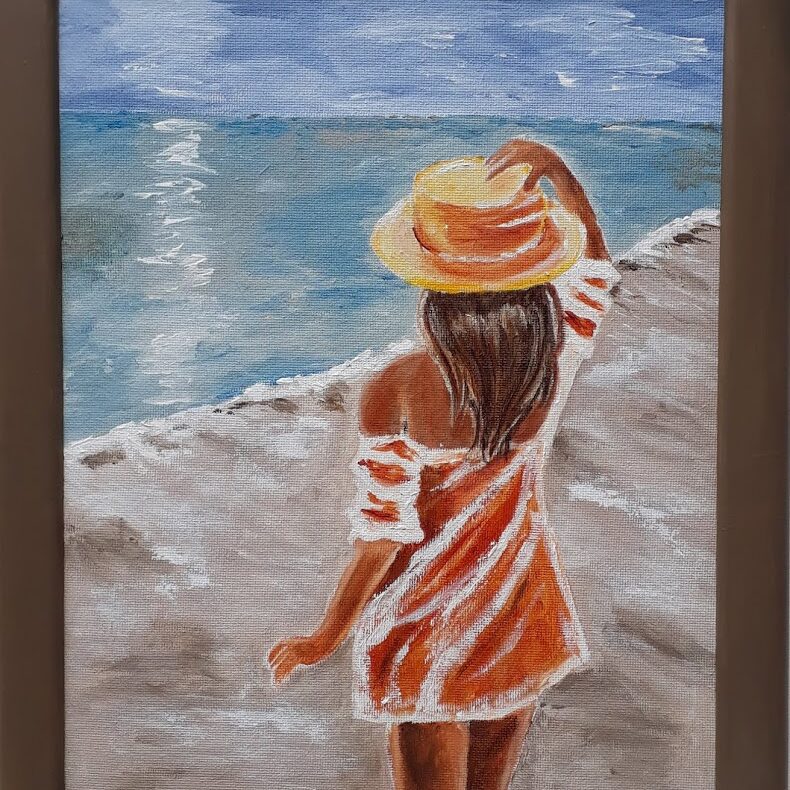 Aan zee 58 x 48